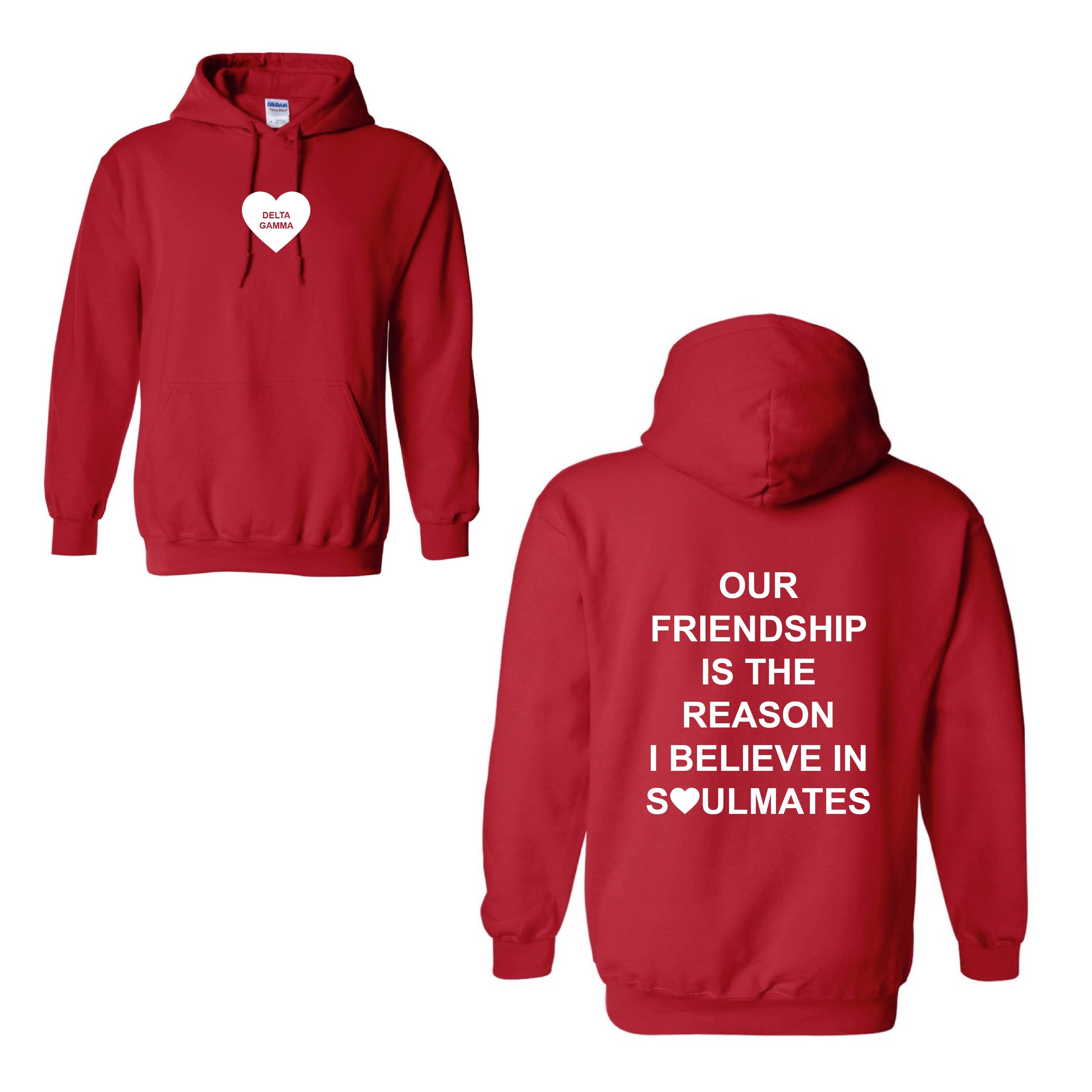 Ali & Ariel Red Soulmates Hoodie