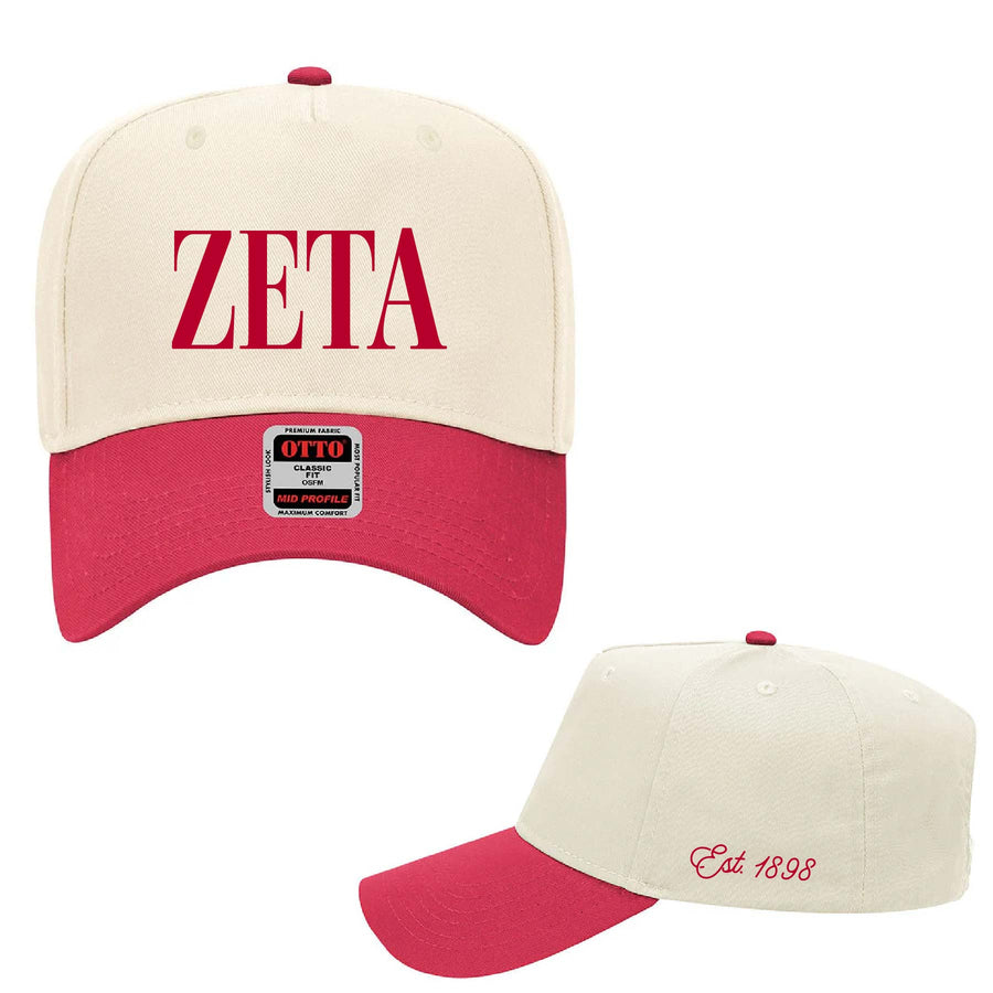 Ali & Ariel Red & Tan Hat