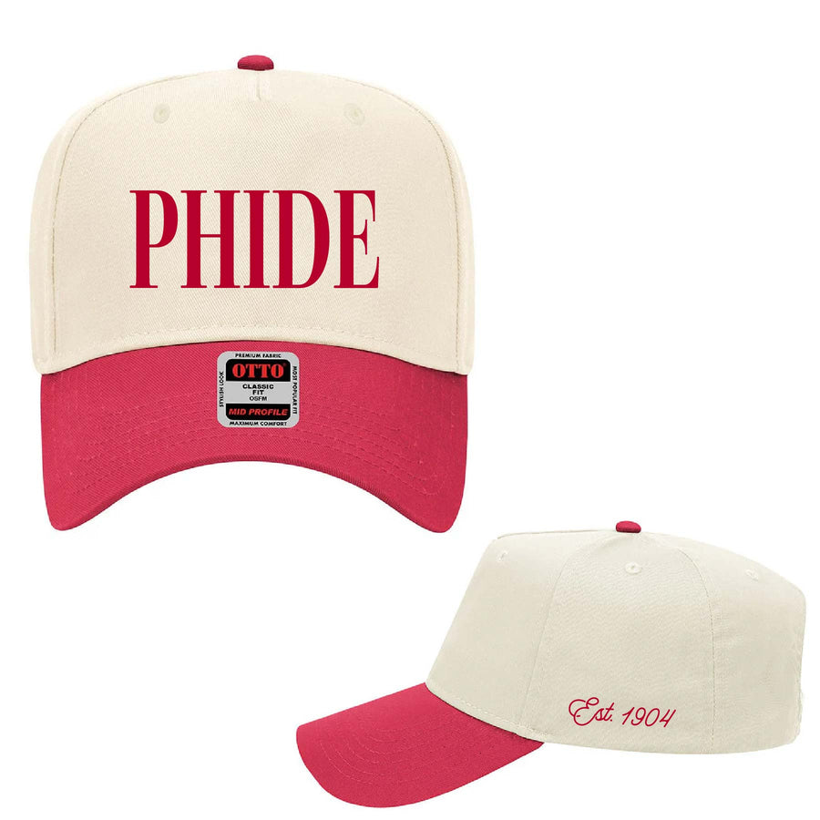 Ali & Ariel Red & Tan Hat