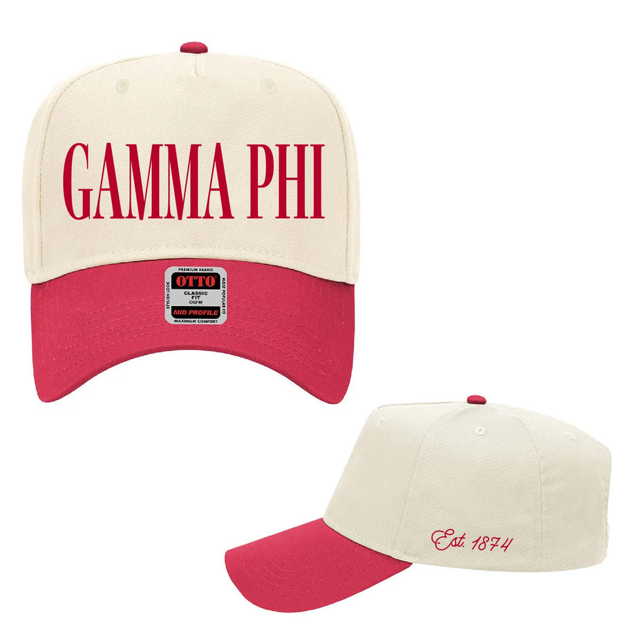 Ali & Ariel Red & Tan Hat