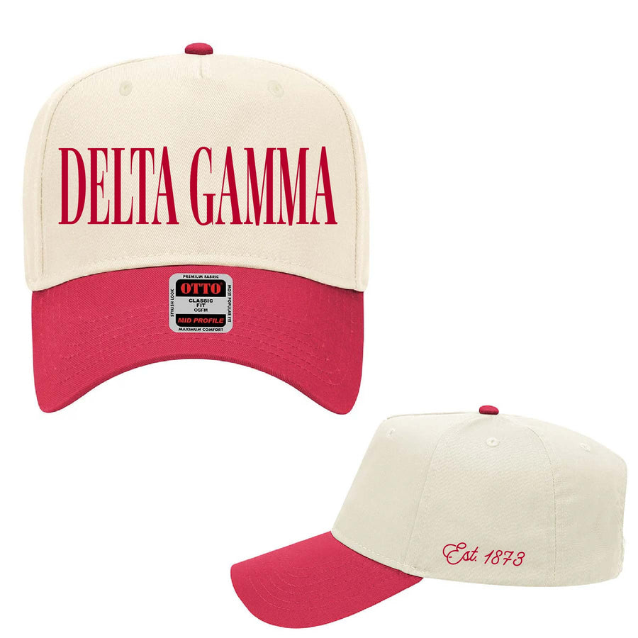 Ali & Ariel Red & Tan Hat