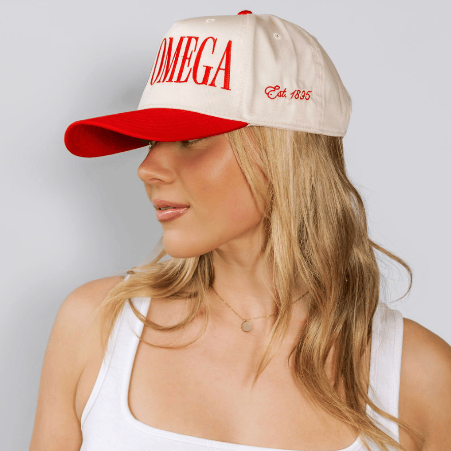 Ali & Ariel Red & Tan Hat