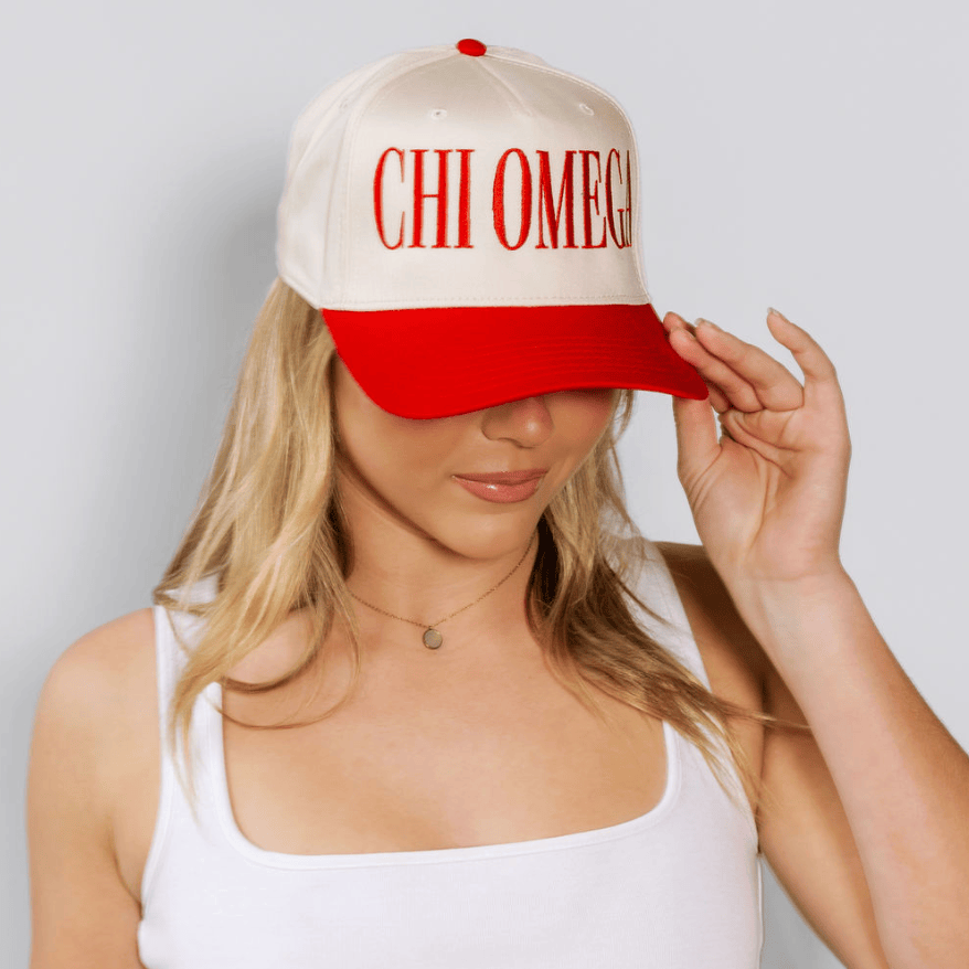 Ali & Ariel Red & Tan Hat