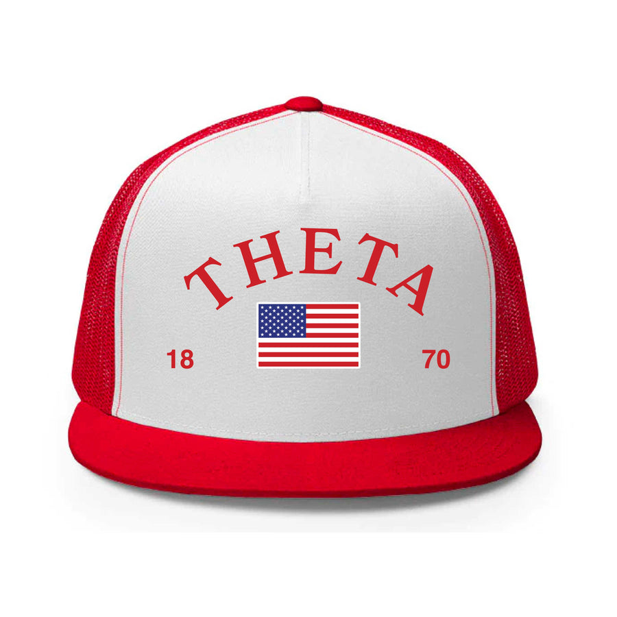 Ali & Ariel Red, White, & You Trucker Hat Kappa Alpha Theta