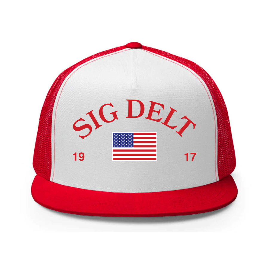 Ali & Ariel Red, White, & You Trucker Hat Sigma Delta Tau