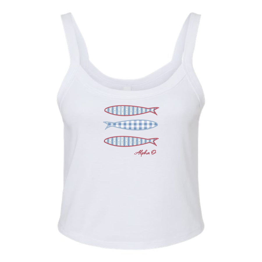Ali & Ariel Sardine Tank Top (Copy) Alpha Omicron Pi / XS