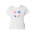 Ali & Ariel Sea Shell Baby Tee Alpha Chi Omega / Small
