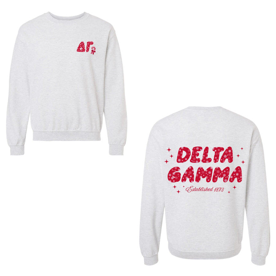 Ali & Ariel Snowflake Crewneck Delta Gamma / Medium
