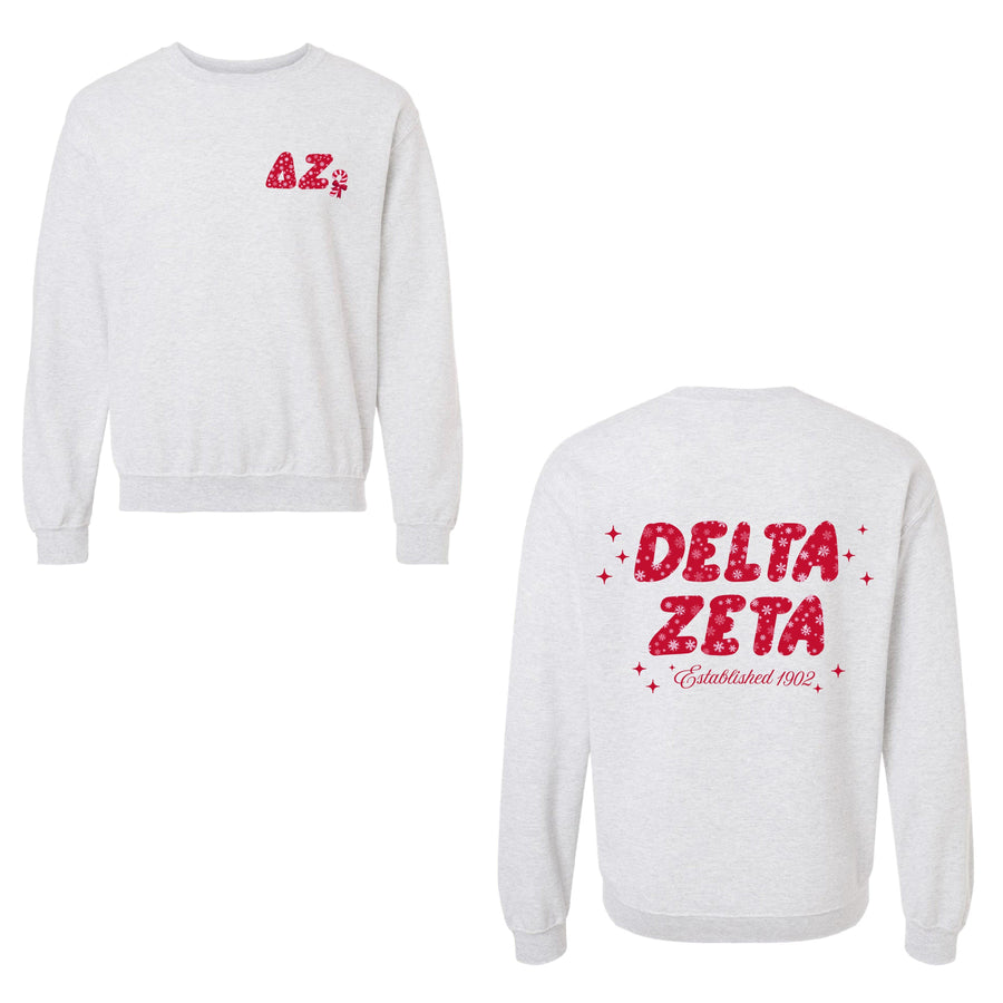 Ali & Ariel Snowflake Crewneck Delta Zeta / Medium