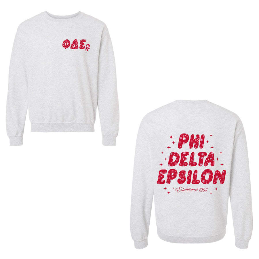 Ali & Ariel Snowflake Crewneck Phi Delta Epsilon / Medium