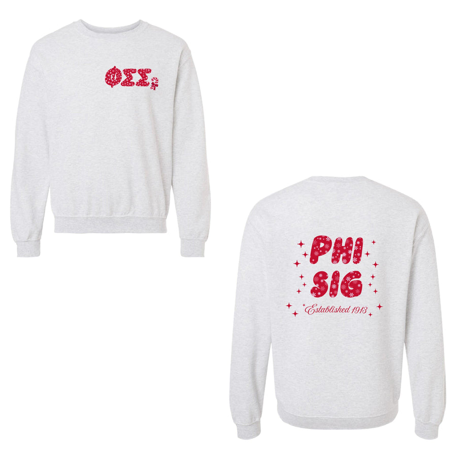 Ali & Ariel Snowflake Crewneck Phi Sigma Sigma / Medium