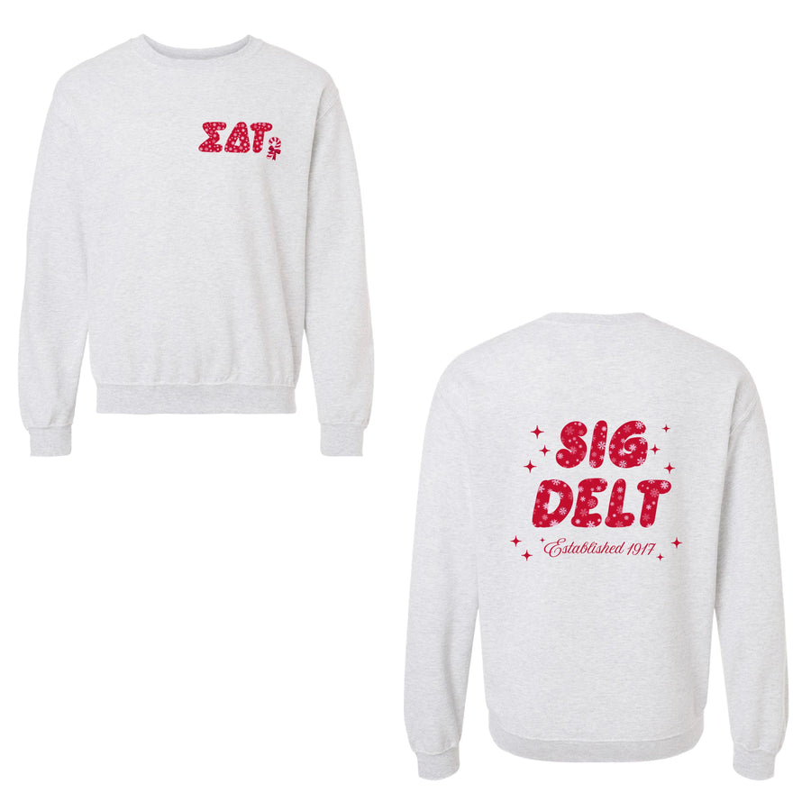 Ali & Ariel Snowflake Crewneck Sigma Delta Tau / Medium