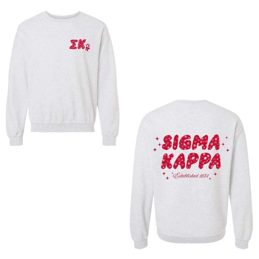 Ali & Ariel Snowflake Crewneck Sigma Kappa / Medium