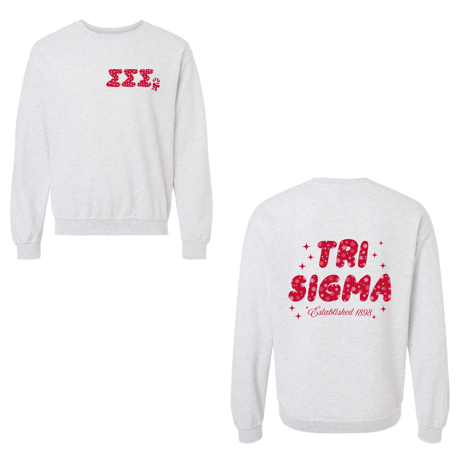 Ali & Ariel Snowflake Crewneck Sigma Sigma Sigma / Medium