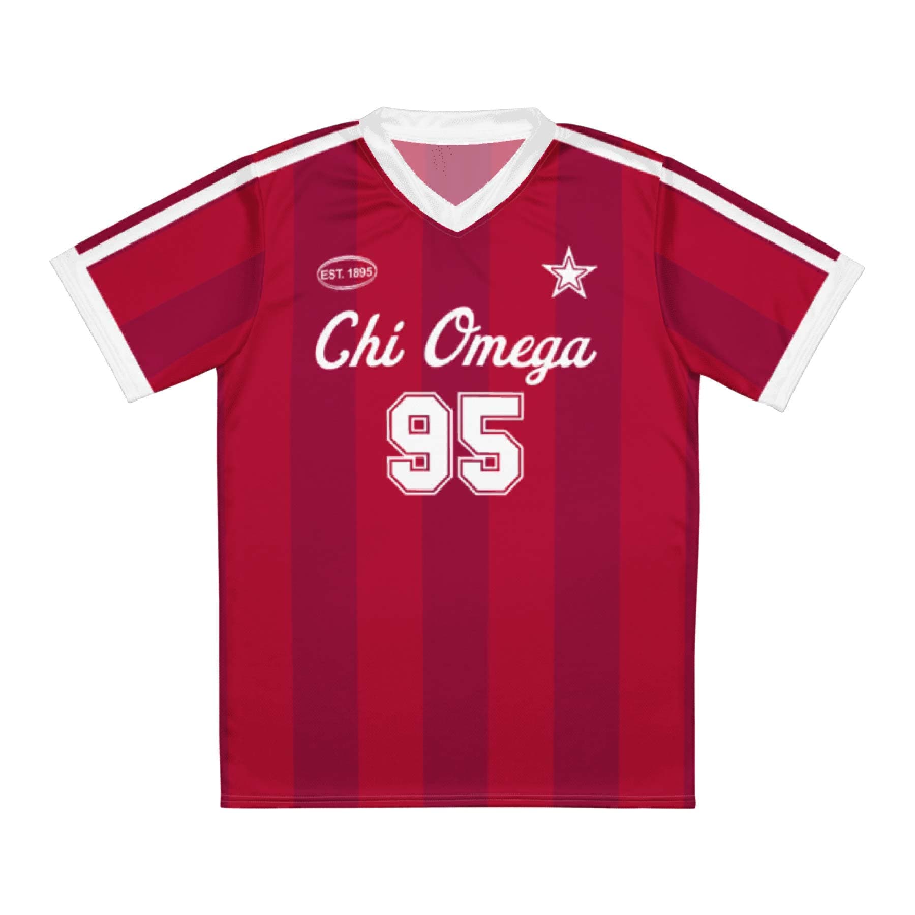 Ali & Ariel Soccer Jersey Chi Omega / Medium