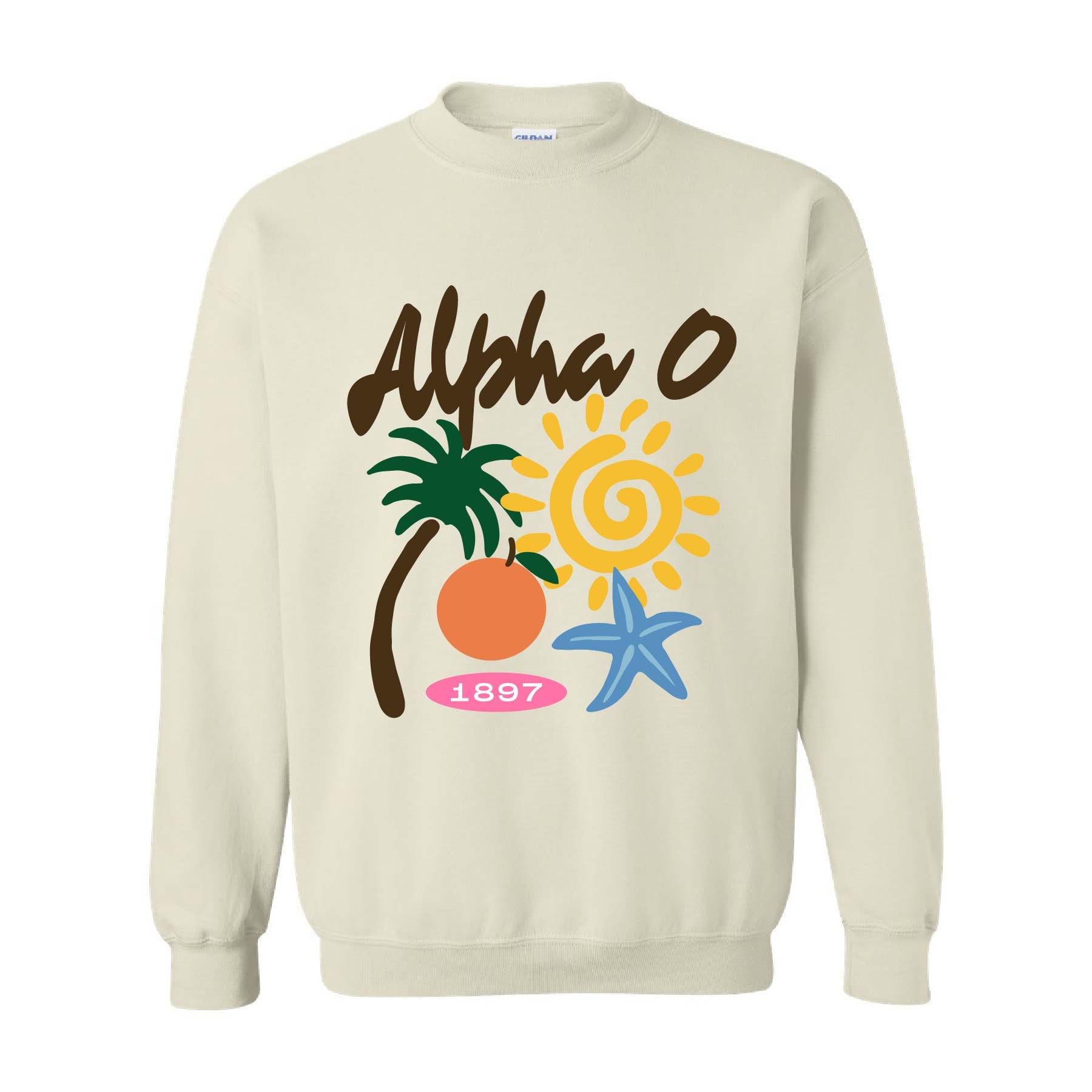 Ali & Ariel St. Barth Crewneck Alpha Omicron Pi / Medium