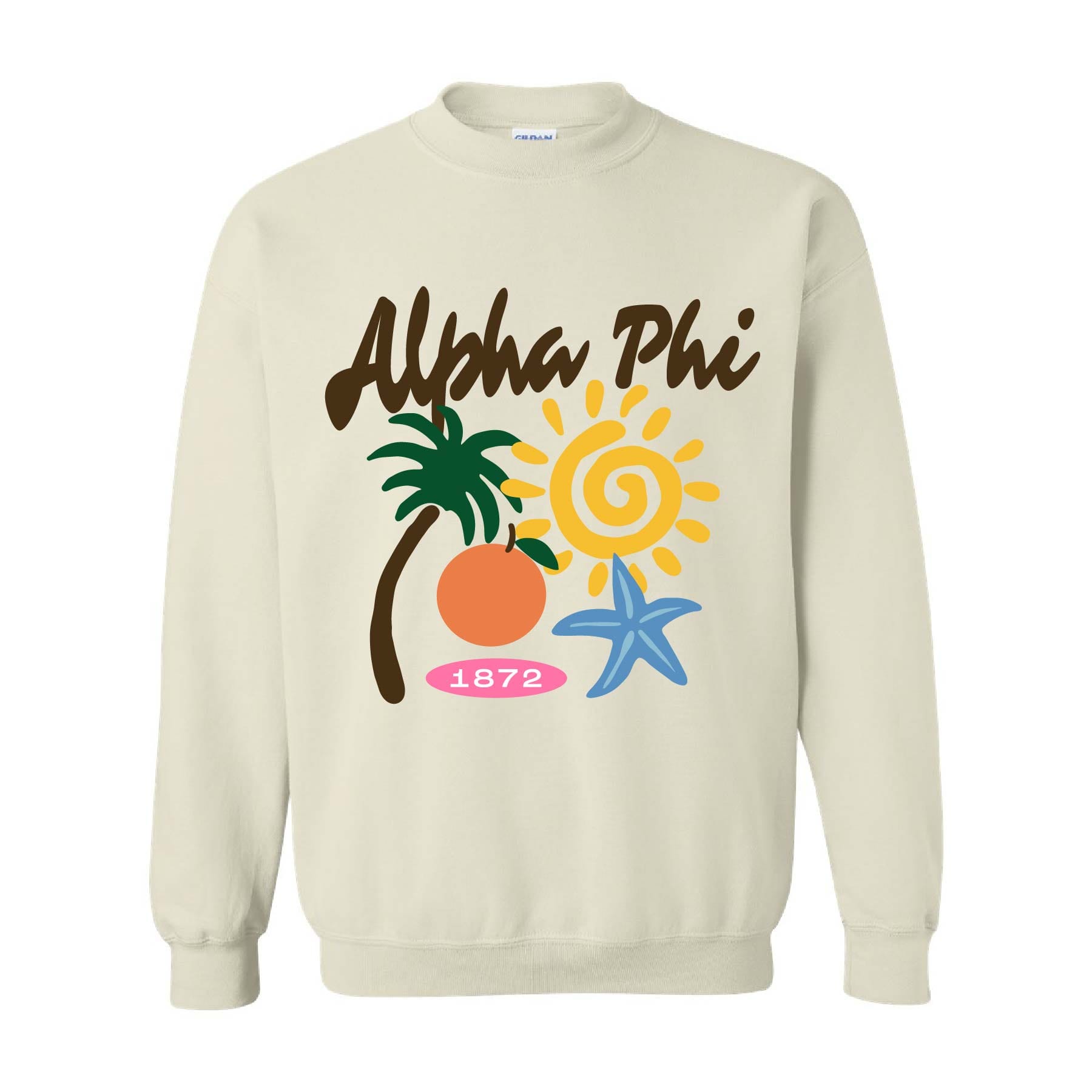 Ali & Ariel St. Barth Crewneck Alpha Phi / Medium