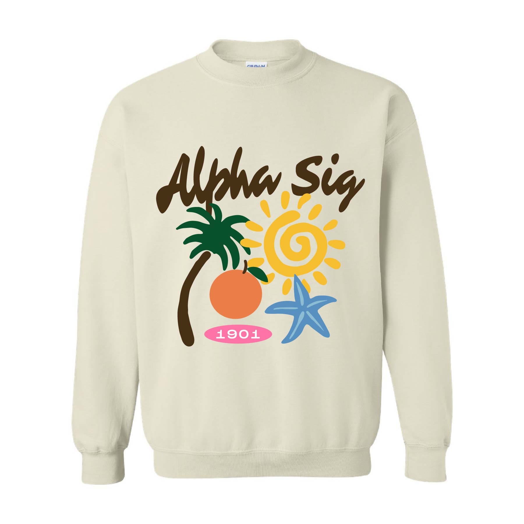 Ali & Ariel St. Barth Crewneck Alpha Sigma Alpha / Medium