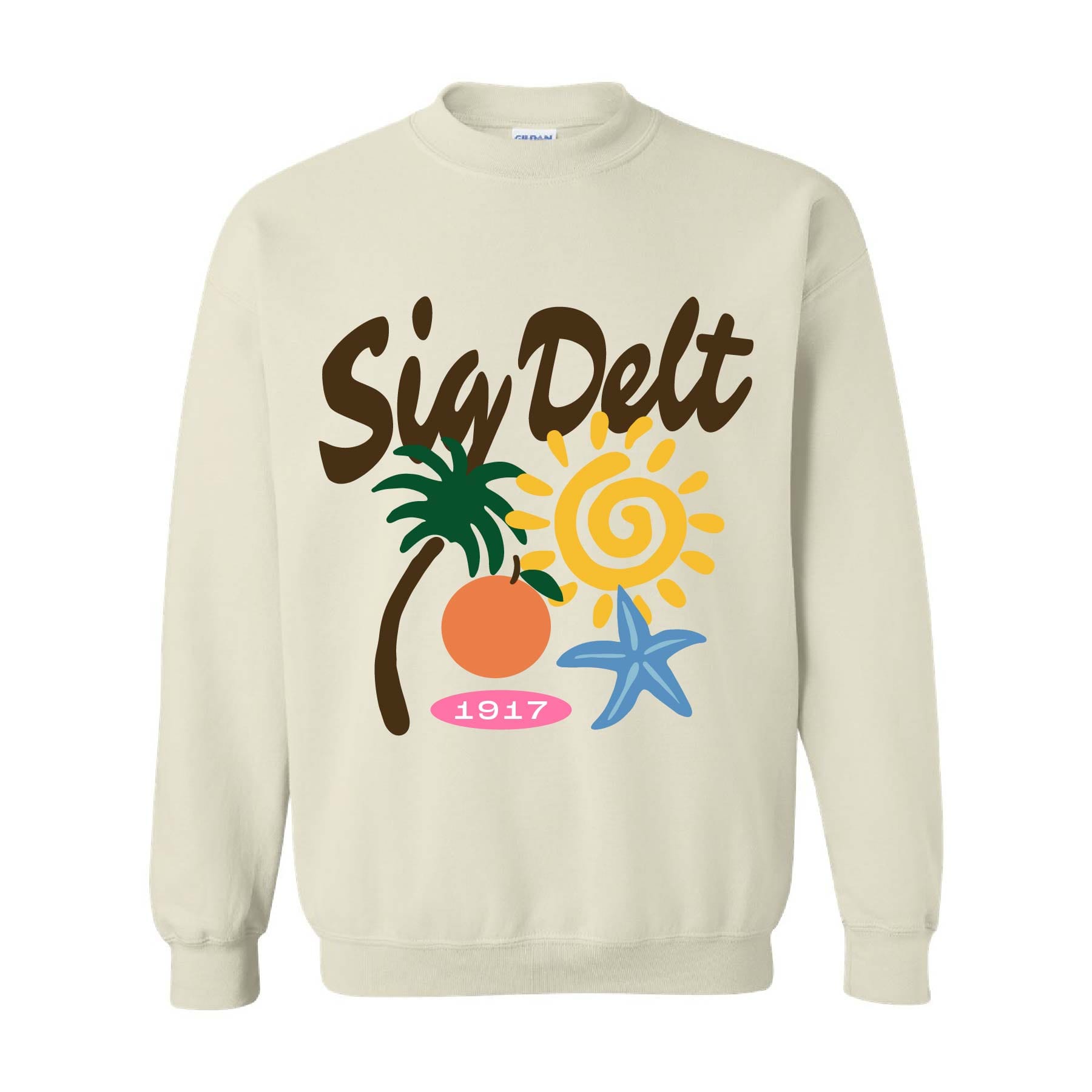 Ali & Ariel St. Barth Crewneck Sigma Delta Tau / Medium