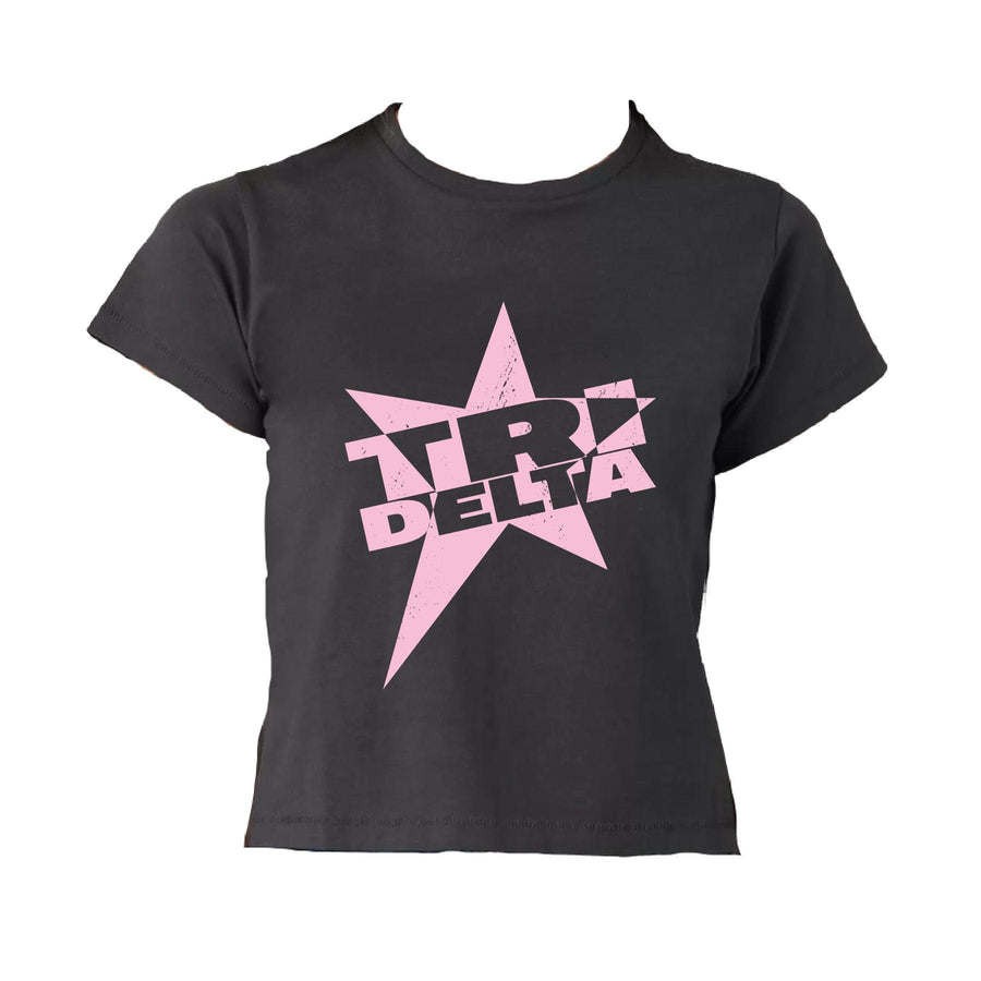 Ali & Ariel Star Burst Baby Tee Delta Delta Delta / Small