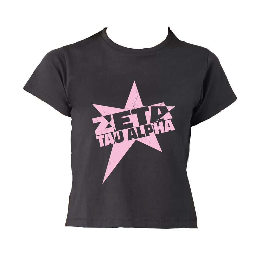 Ali & Ariel Star Burst Baby Tee Zeta Tau Alpha / Small