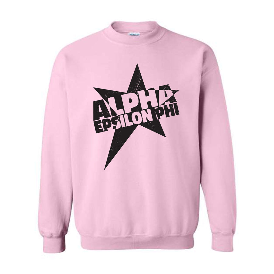 Ali & Ariel Star Burst Crewneck Alpha Epsilon Phi / Medium