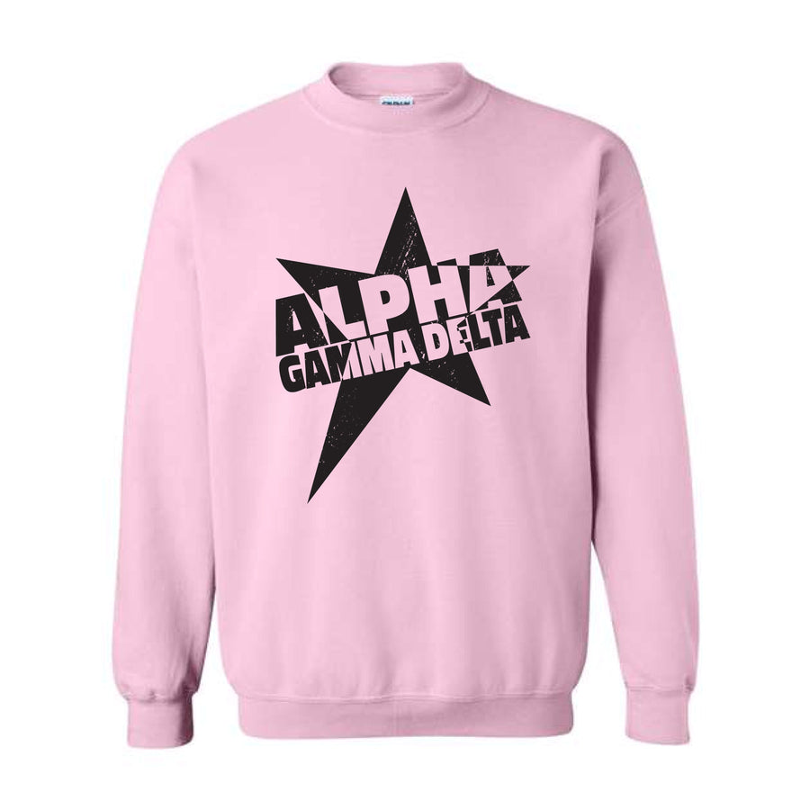 Ali & Ariel Star Burst Crewneck Alpha Gamma Delta / Medium