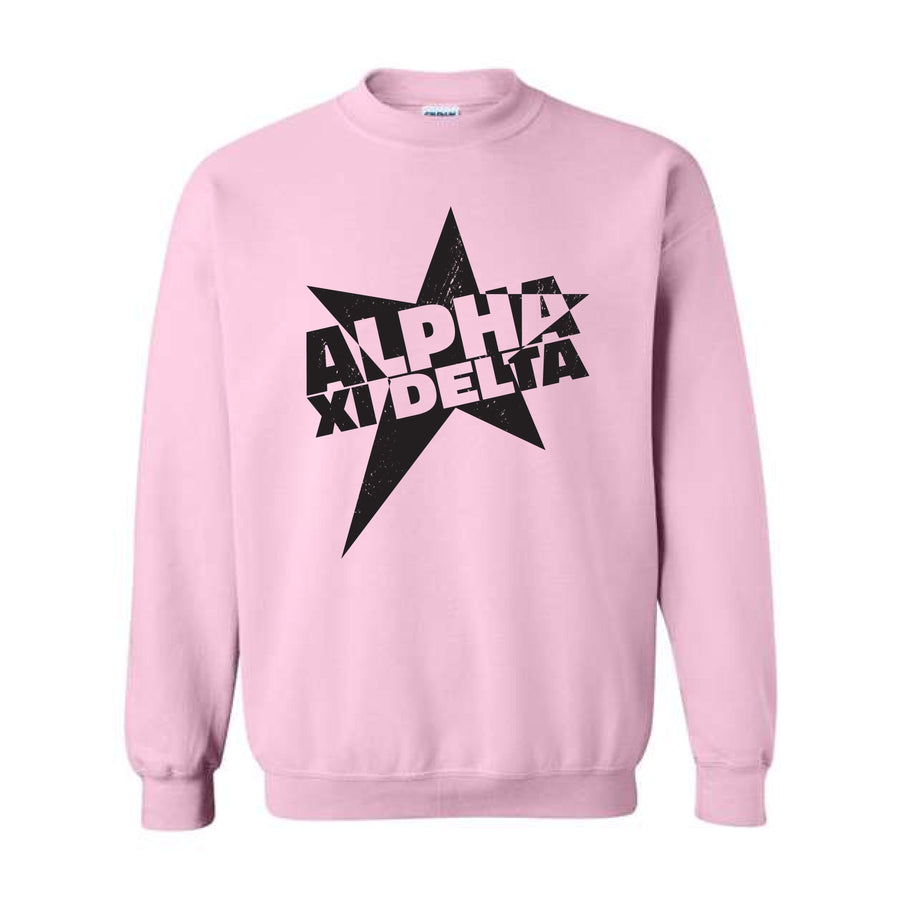 Ali & Ariel Star Burst Crewneck Alpha Xi Delta / Medium