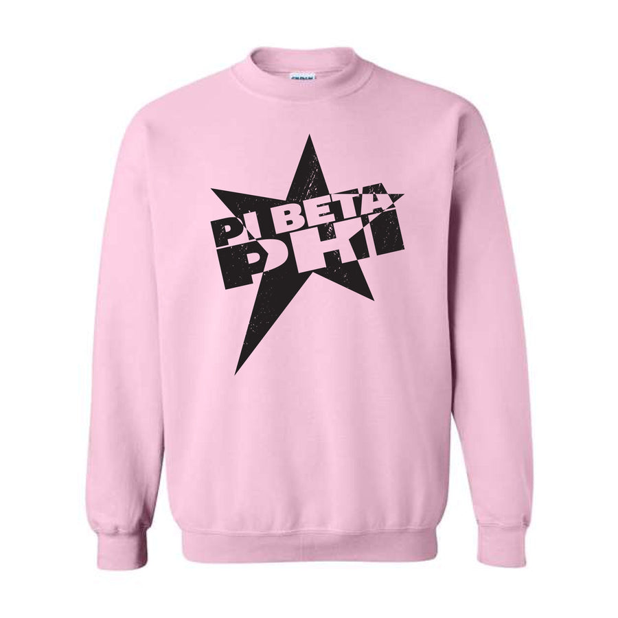 Ali & Ariel Star Burst Crewneck Pi Beta Phi / Medium