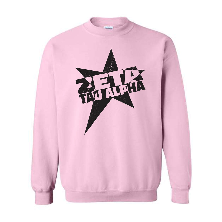 Ali & Ariel Star Burst Crewneck Zeta Tau Alpha / Medium