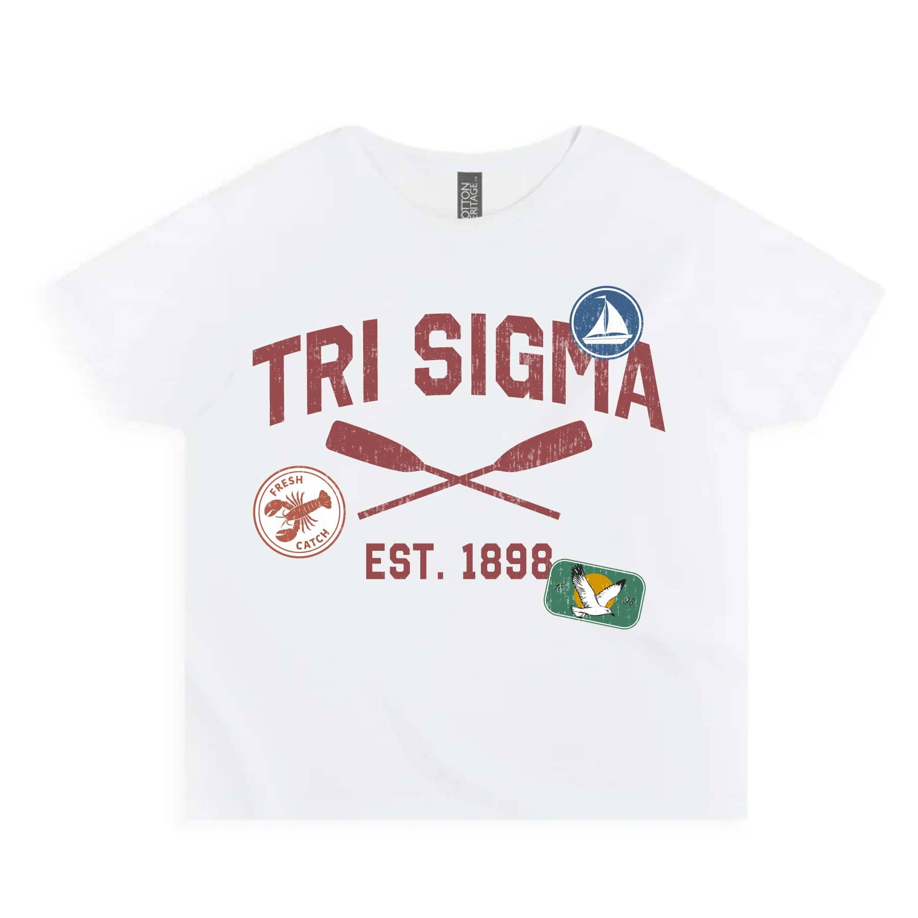 Ali & Ariel Summer Camp Baby Tee Sigma Sigma Sigma / Small