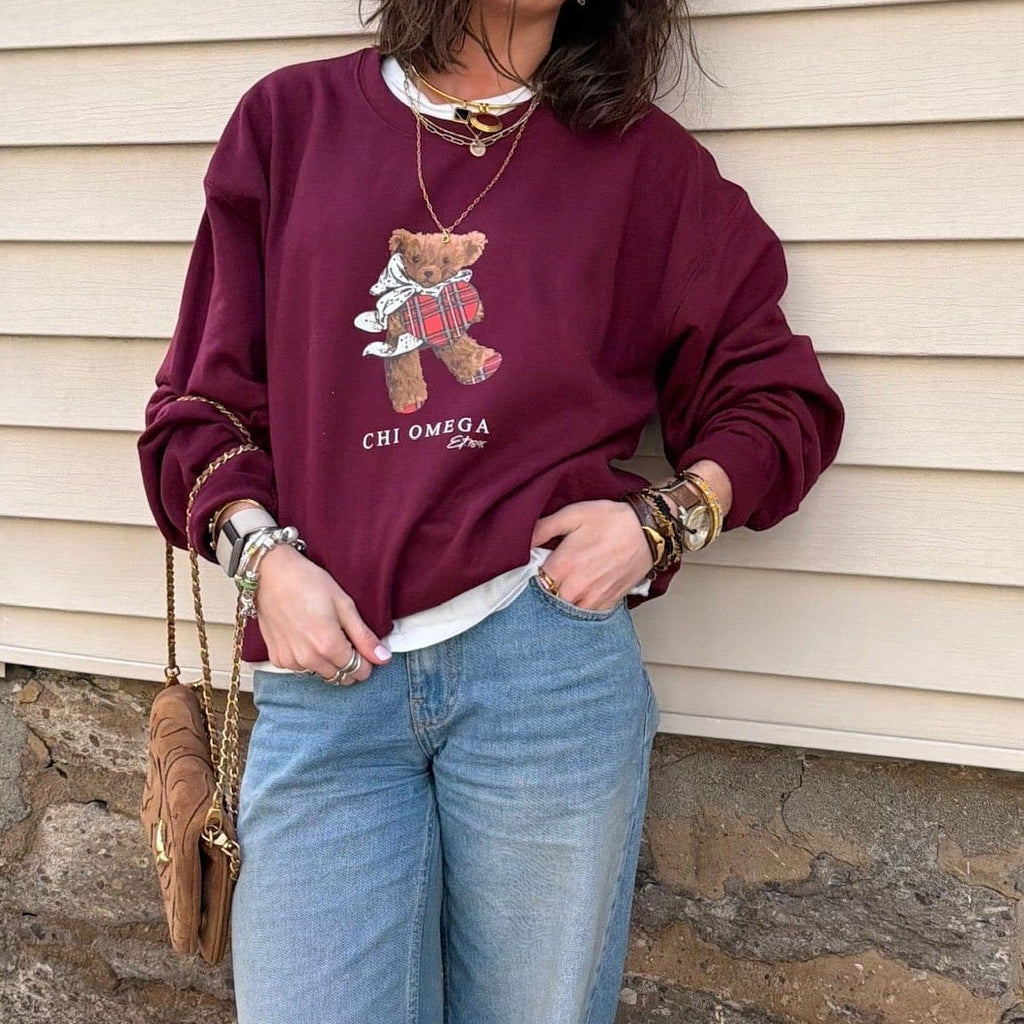 Ali & Ariel Teddy Bear Crewneck