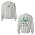 Ali & Ariel Tennis Crewneck Alpha Chi Omega / Medium
