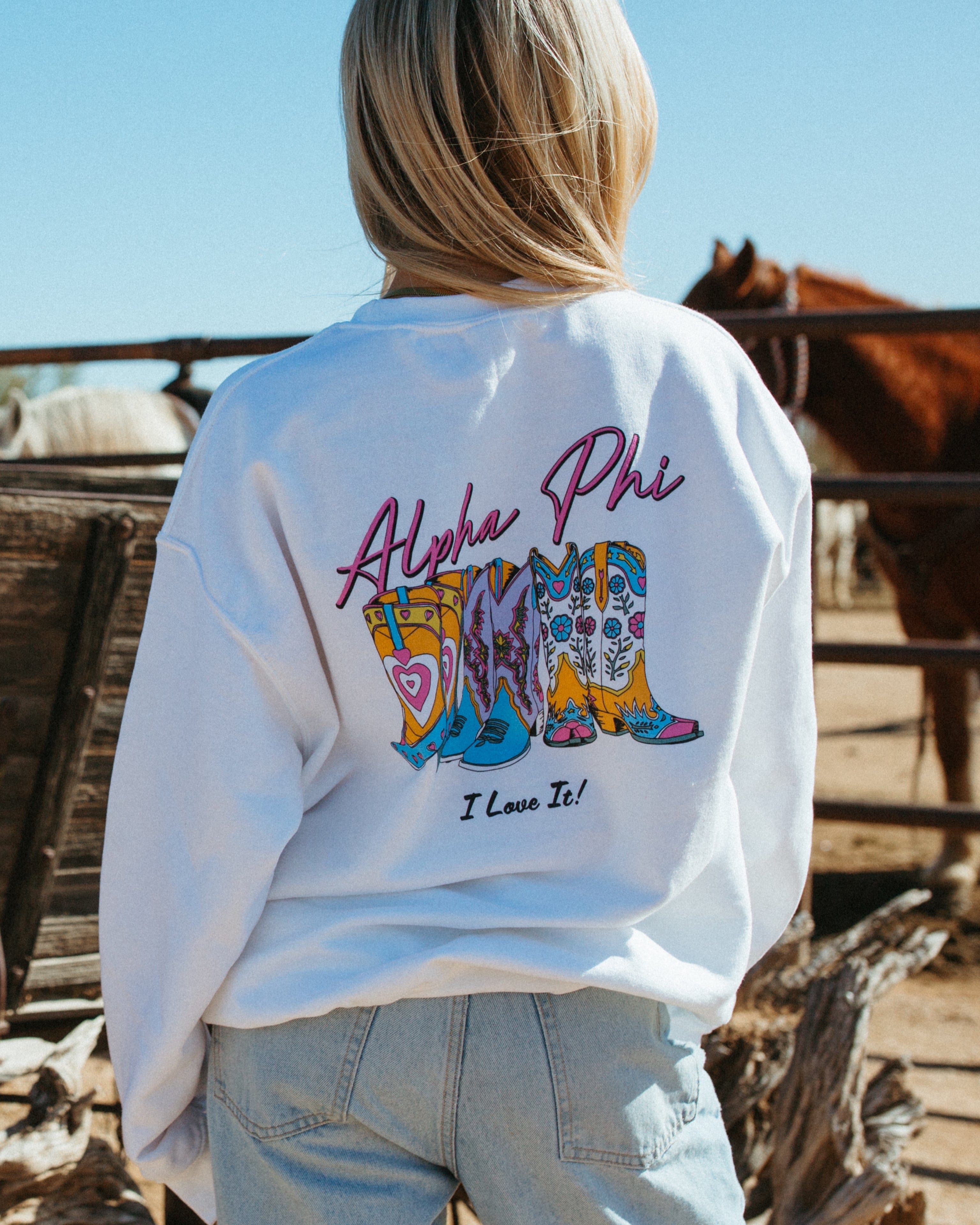 Ali & Ariel Walk This Way Crewneck