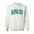 Ali & Ariel White Collegiate Crewneck