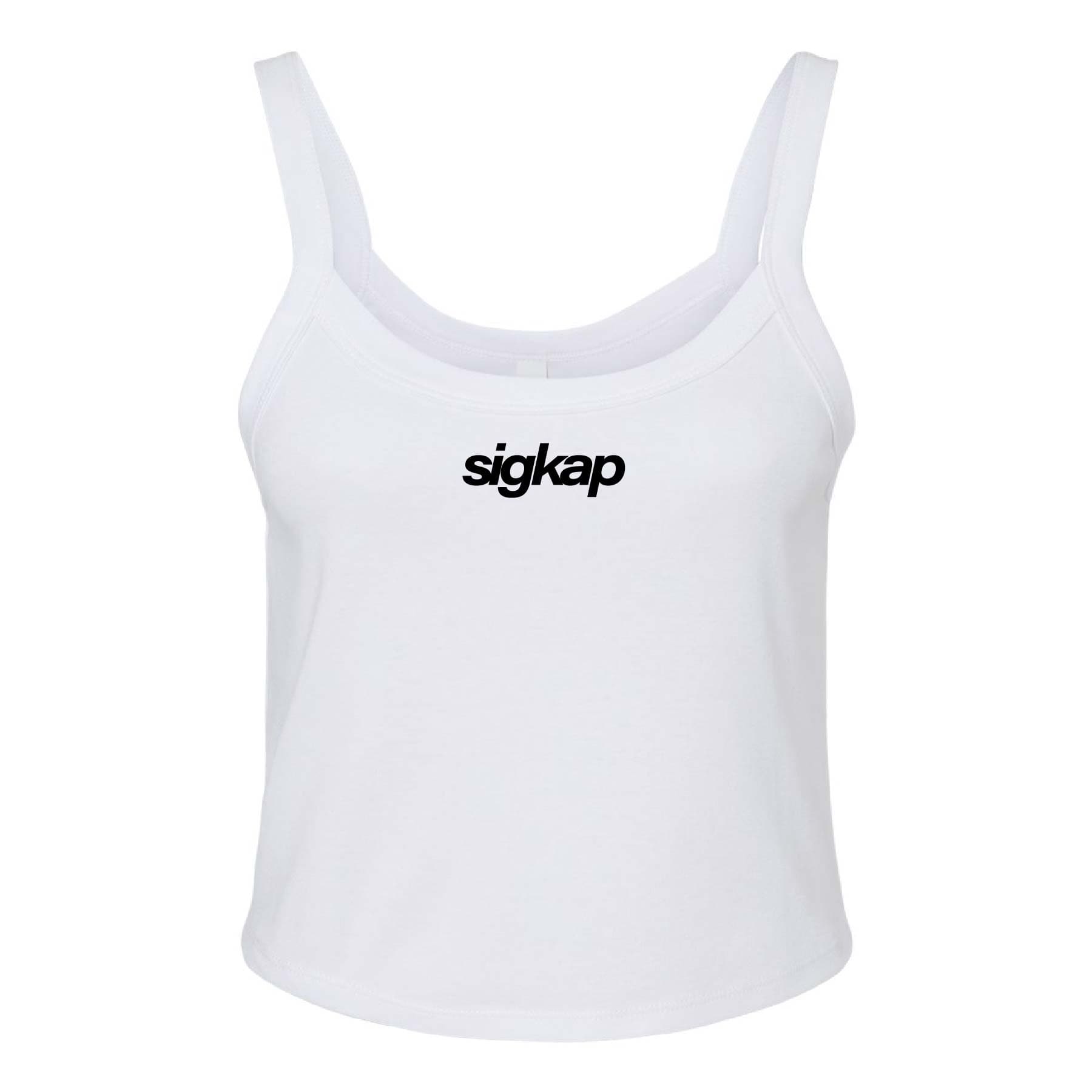 Ali & Ariel White Embroidered Tank Top Sigma Kappa / XS