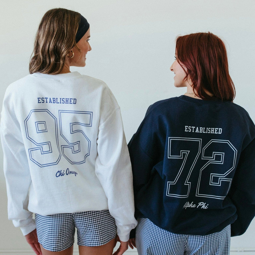 Ali & Ariel White Major League Crewneck