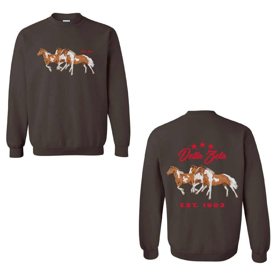 Ali & Ariel WIld Horses Crewneck