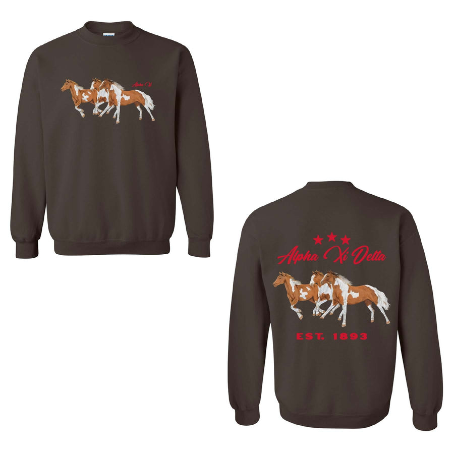 Ali & Ariel WIld Horses Crewneck
