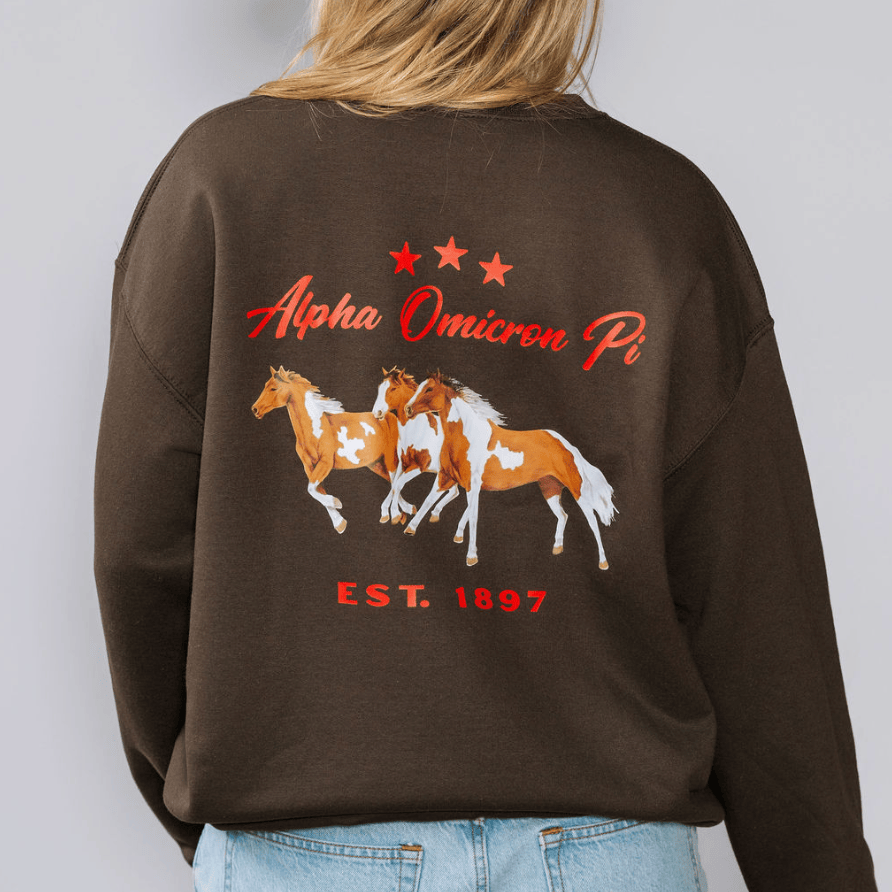 Ali & Ariel Wild Horses Crewneck