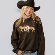Ali & Ariel Wild Horses Crewneck