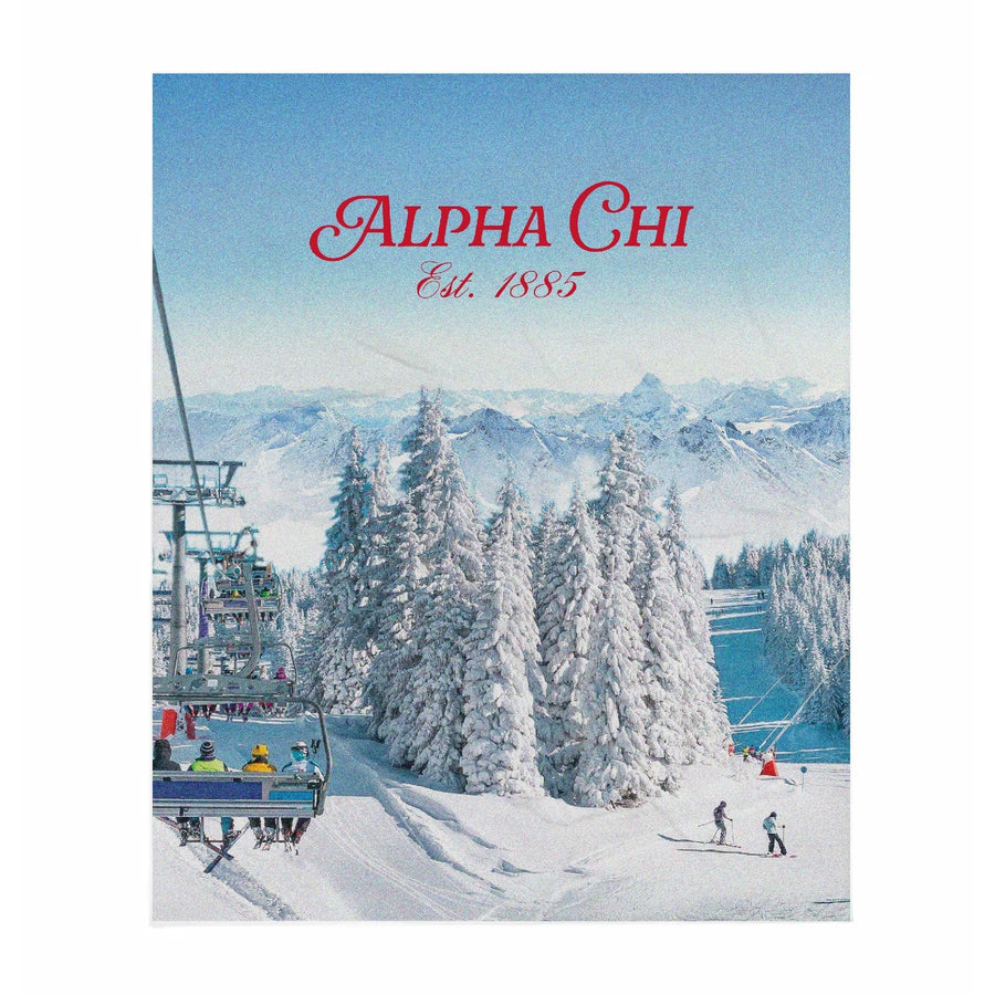 Ali & Ariel Winter Wonderland Blanket Alpha Chi Omega / Medium