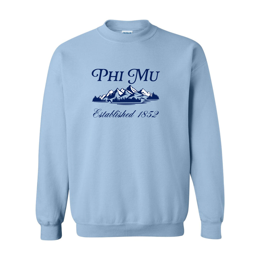 Ali & Ariel Winter Wonderland Crewneck Phi Mu / Medium