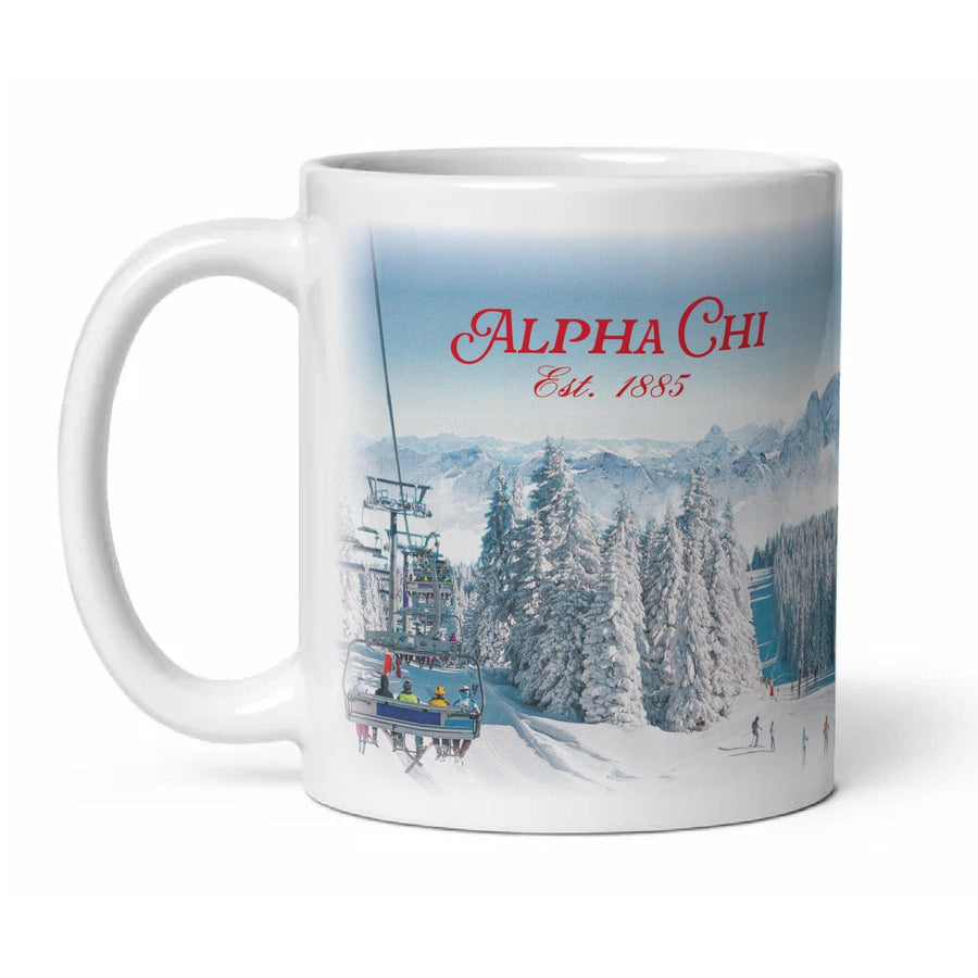 Ali & Ariel Winter Wonderland Mug Alpha Chi Omega / 11 oz