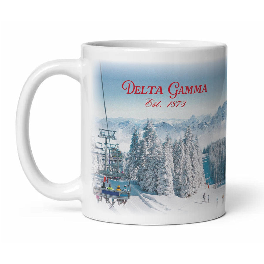 Ali & Ariel Winter Wonderland Mug Delta Gamma / 11 oz