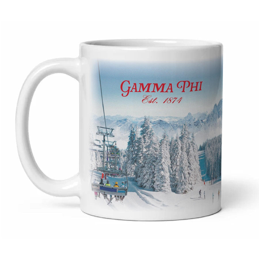 Ali & Ariel Winter Wonderland Mug Gamma Phi Beta / 11 oz