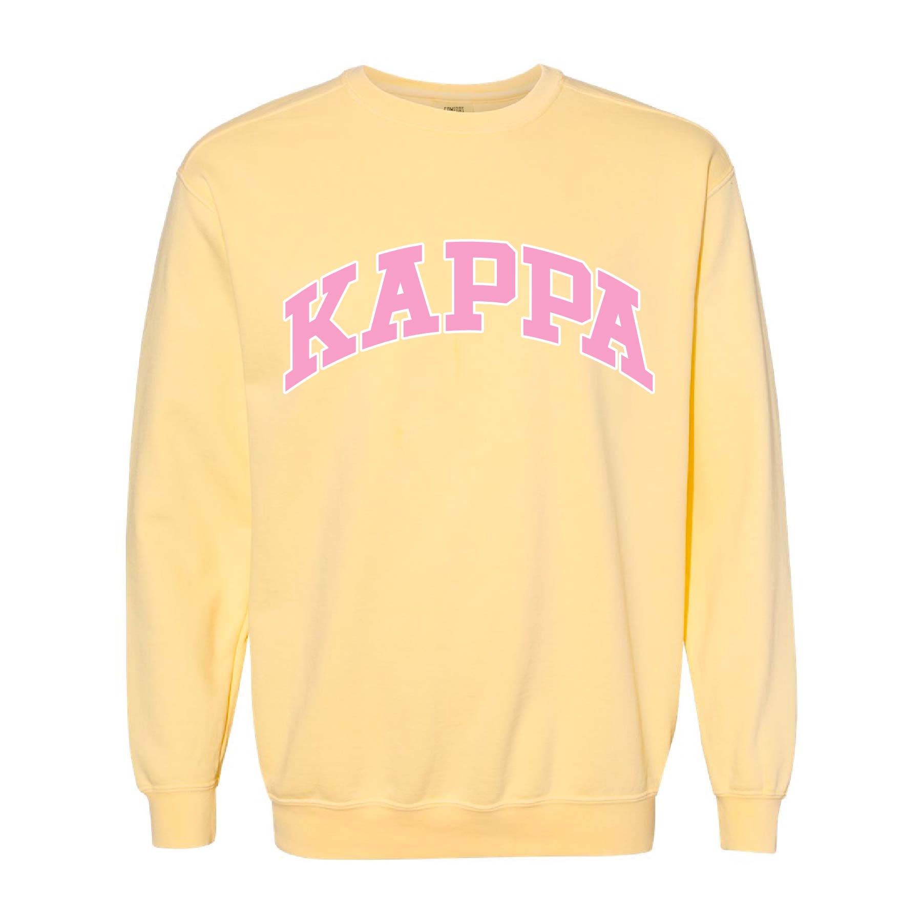 Ali & Ariel Yellow Collegiate Crewneck Kappa Kappa Gamma / Medium
