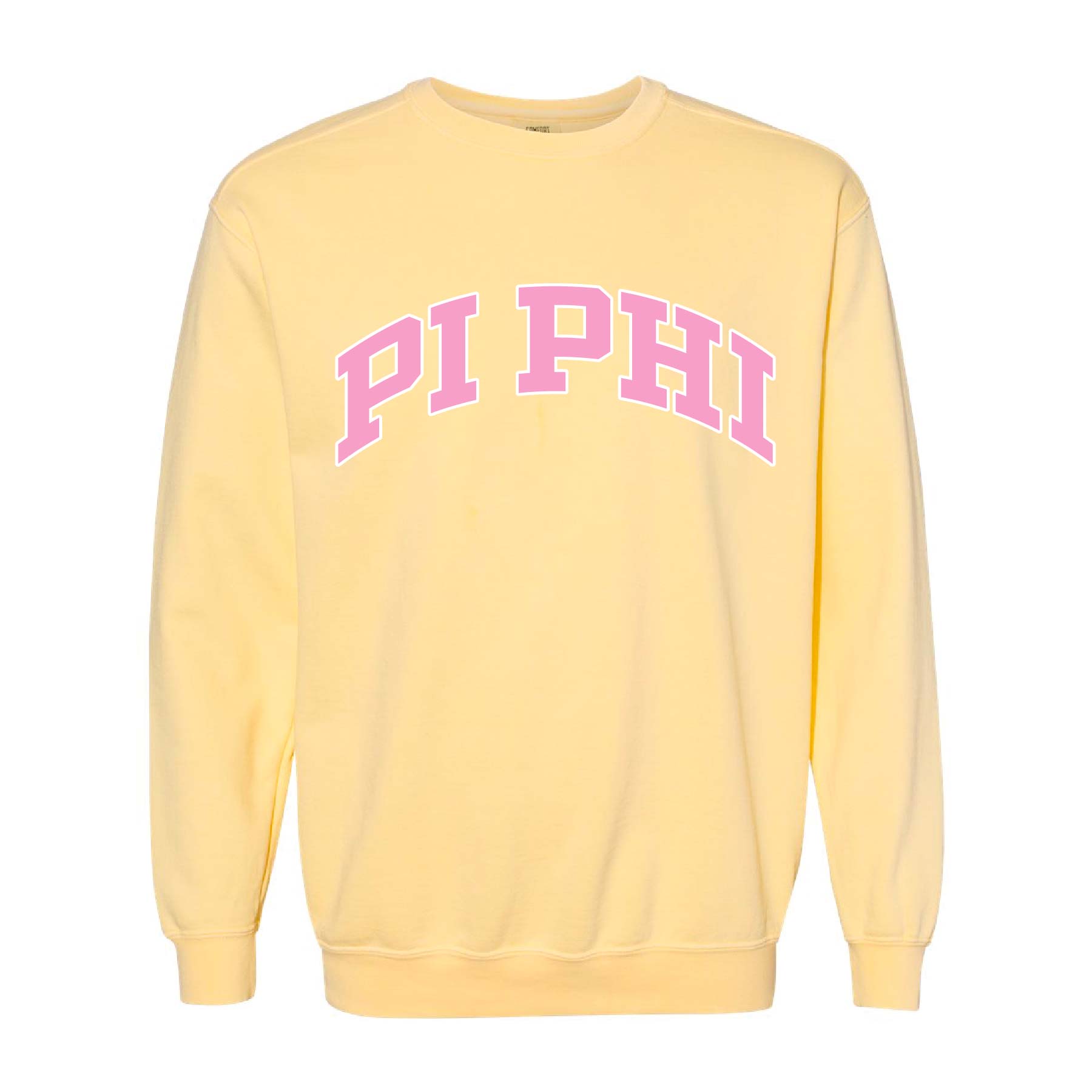 Ali & Ariel Yellow Collegiate Crewneck Pi Beta Phi / Medium