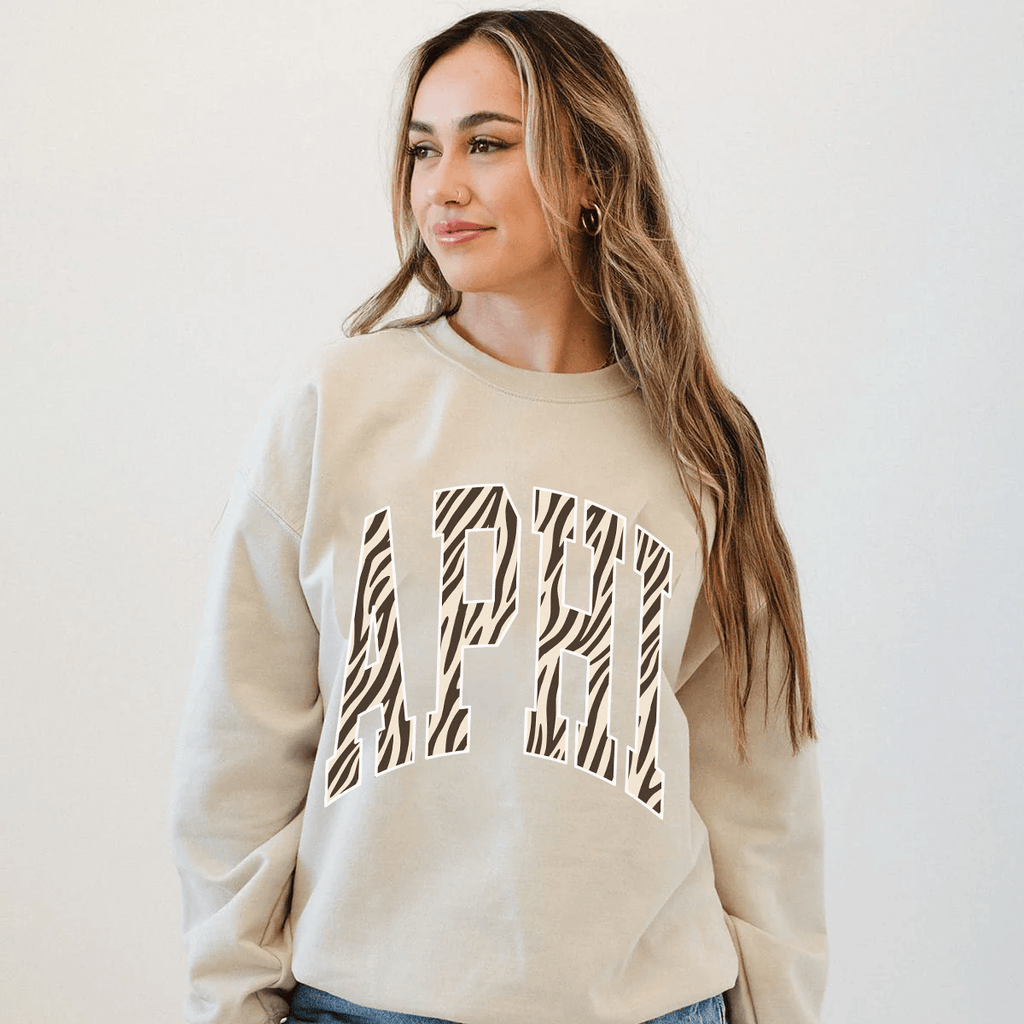 Ali & Ariel Zebra Crewneck
