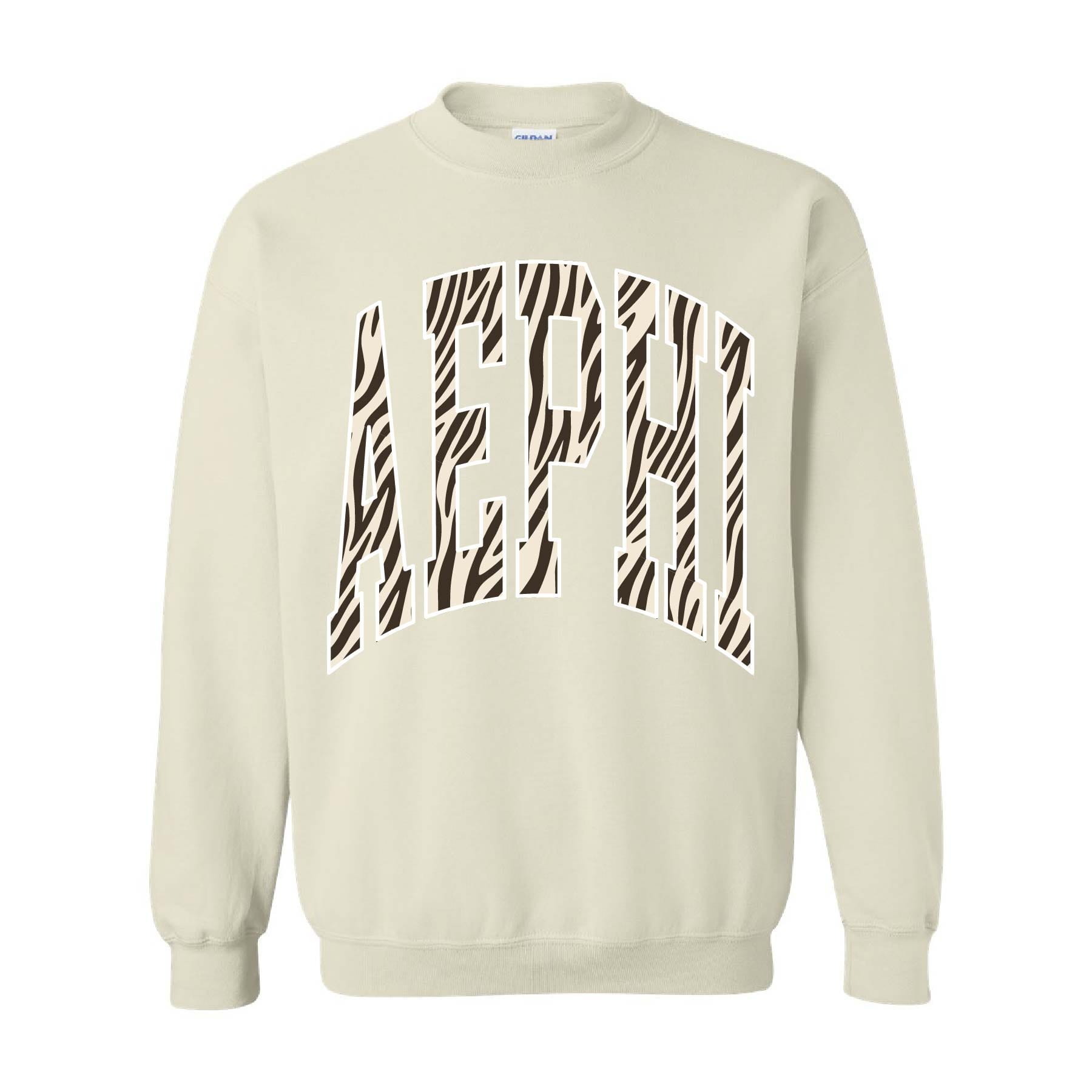 Ali & Ariel Zebra Crewneck Alpha Epsilon Phi / Medium